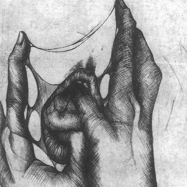 Pénétration II, gravure à l'eau-forte, 30 x 40 cm, 2021