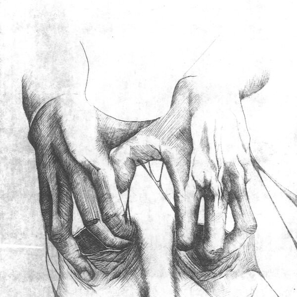 Pénétration I, gravure à l'eau-forte, 30 x 40 cm, 2021