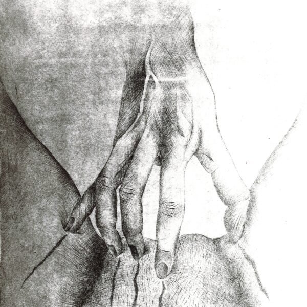 Pénétration VI, gravure à l'eau-forte, 30 x 40 cm, 2021