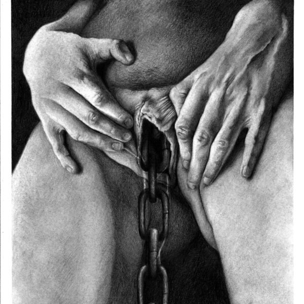 LaisseCouler I, crayon graphite, 29,7 x 42 cm, 2025